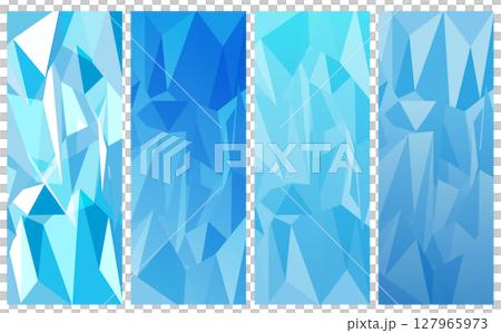 Cool ice illustration background material 127965973