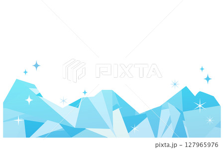ひんやりした氷のイラスト背景素材 ひんやりした氷のイラスト背景素材 127965976