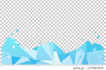 ひんやりした氷のイラスト背景素材 ひんやりした氷のイラスト背景素材 127965976