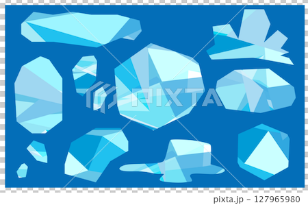 酷冰插畫背景素材 127965980