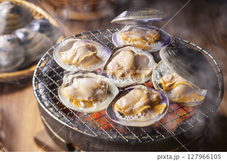 貝の浜焼き 貝の浜焼き 127966105