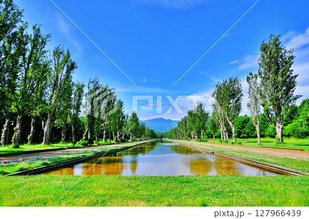 手稲山を望む前田森林公園の絶景 127966439