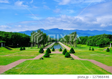 手稲山を望む前田森林公園の絶景 127966446