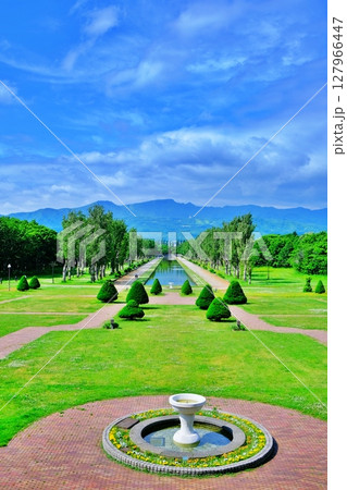 手稲山を望む前田森林公園の絶景 手稲山を望む前田森林公園の絶景 127966447