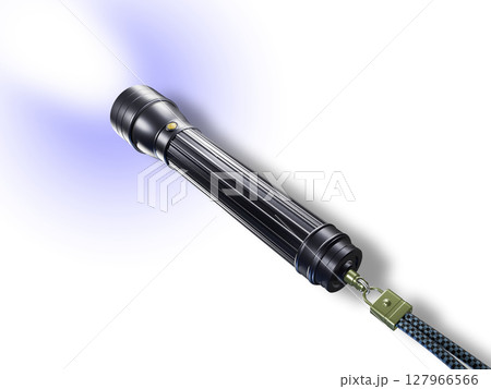 ハンディライト　フラッシュライト　懐中電灯　防災グッズ　 handy light　白バック 127966566