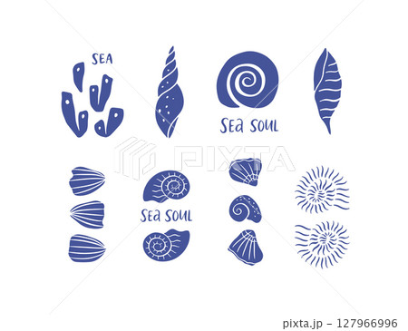 Hand drawn sea life clipart collection Hand drawn sea life clipart collection 127966996