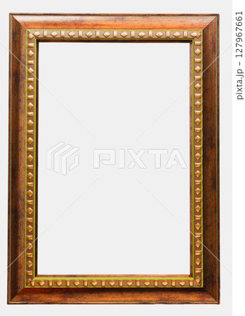 Vintage Photo Frame Isolated On White Background 127967661