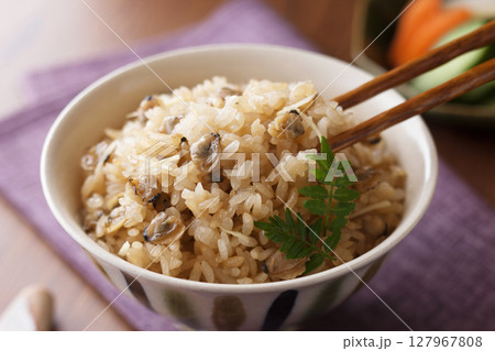 しじみの炊き込みご飯 127967808