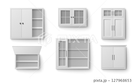White kitchen cabinet collection 127968653
