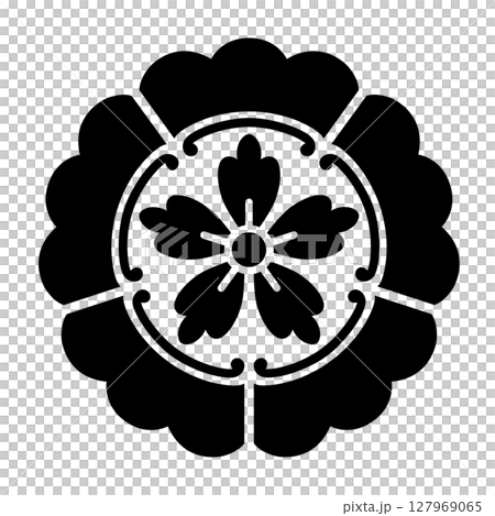 家紋　木瓜 127969065