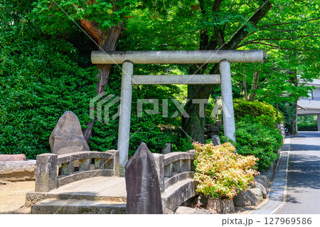 東京都　護国寺（ごこくじ）　音羽富士（富士塚） 127969586