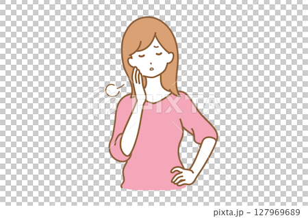 女性 表情 ため息 女性 表情 ため息 127969689