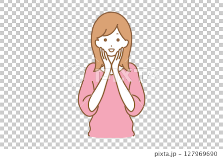 女性面部表情樂趣 127969690