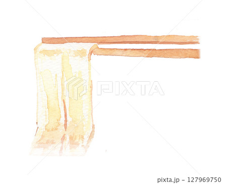 きしめんの水彩イラスト きしめんの水彩イラスト 127969750