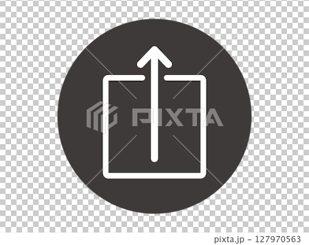 Simple share mark icon illustration material 3 127970563