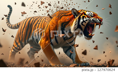 tiger in zoo 127970624