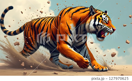 tiger in zoo 127970625