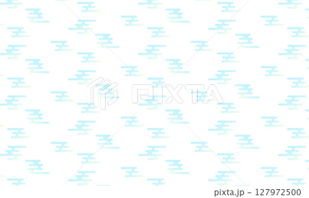 水色のグラデーションがかかったエ霞文の模様 水色のグラデーションがかかったエ霞文の模様 127972500