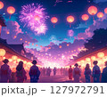 日本の夏祭りの夜 127972791