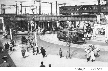 古写真 1932年 東京 上野公園山下 古写真 1932年 東京 上野公園山下 127972938