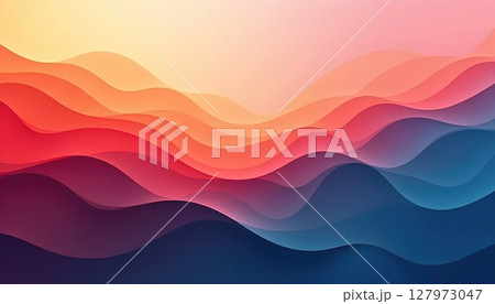 3D waves with colorful bumps, fluid shapes in gradient 3D waves with colorful bumps, fluid shapes in gradient 127973047