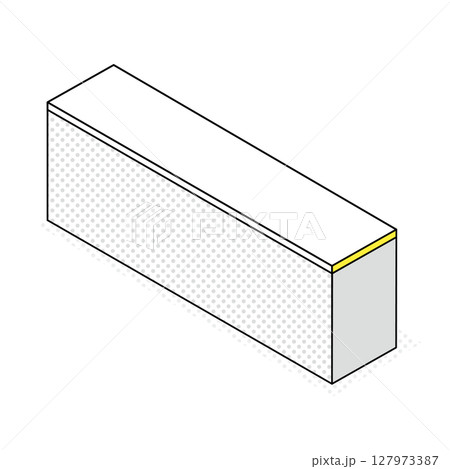 ストレート型の受付カウンター 127973387