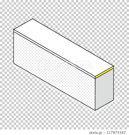 ストレート型の受付カウンター 127973387