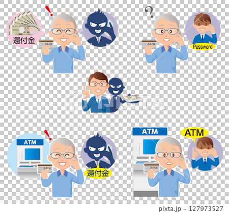 還付金詐欺ATM01 還付金詐欺ATM01 127973527