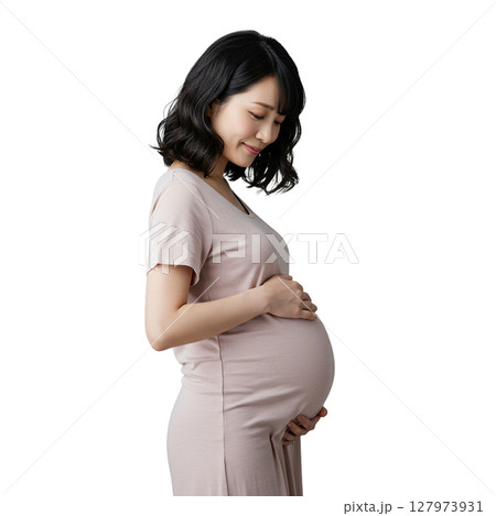 妊婦のイラスト素材 背景透過 127973931