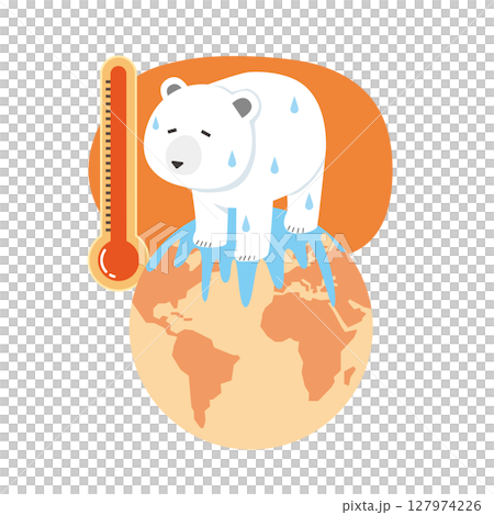 Global warming and polar bears 127974226