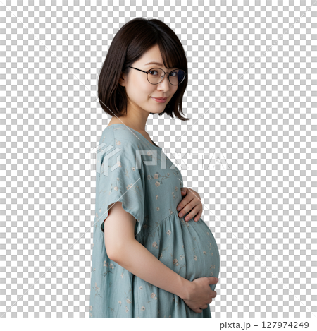 Pregnant woman material background transparent Pregnant woman material background transparent 127974249