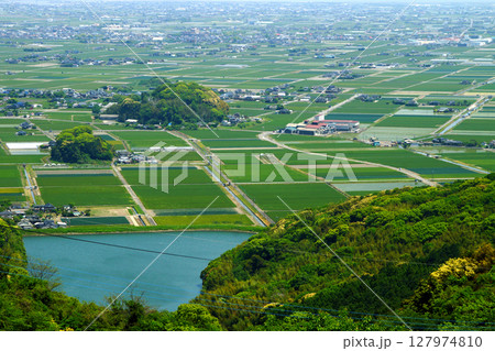 佐賀県白石町の景勝スポット　歌垣公園の眺望 127974810