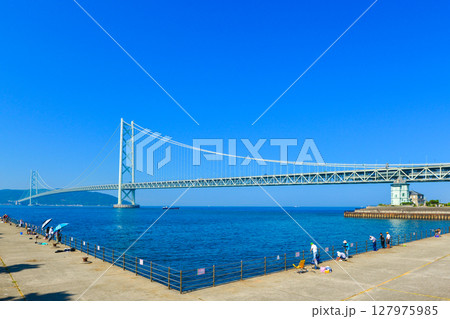 明石海峡大橋と舞子公園 明石海峡大橋と舞子公園 127975985