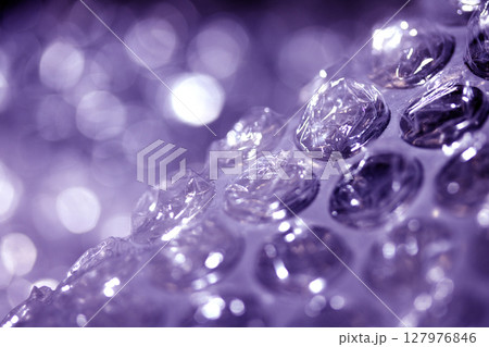 Abstract Bubble Wrap Plastic Circles Shiny Coloured Background 127976846