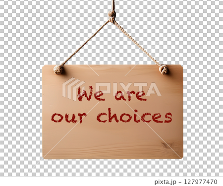 the wooden sign hanging 127977470