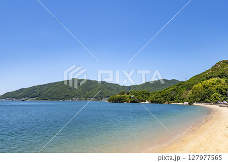 岩子島厳島神社前の浜辺 広島県尾道市 岩子島厳島神社前の浜辺 広島県尾道市 127977565