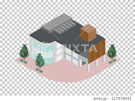 Illustration material | Isometric building 07 127978041