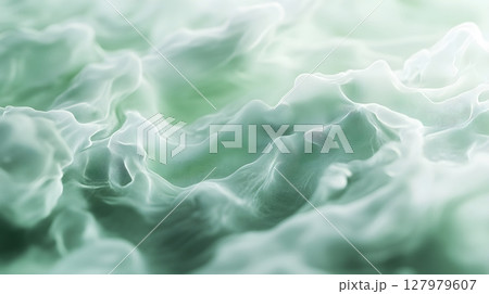 abstract green wave background 127979607