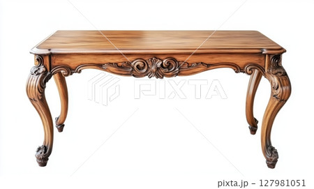 antique carved wood console table 127981051