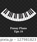Piano Keyboard, key. Musical background. Melody. Instrument. Set. Sound. Classical instrument. Eps 10. Synthesizer, club 127981823