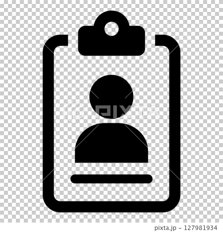 Resume, profile document icon 127981934