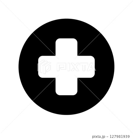 十字マークのアイコン｜医療、救急のイメージ 127981939