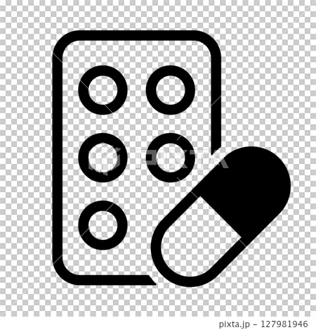 Pills, pills, capsules icons 127981946