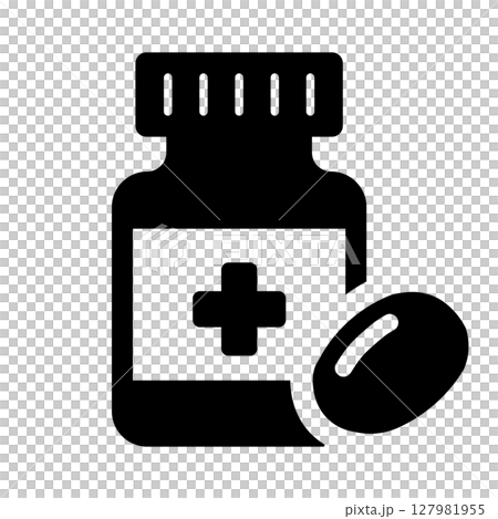 Supplement silhouette icon 127981955