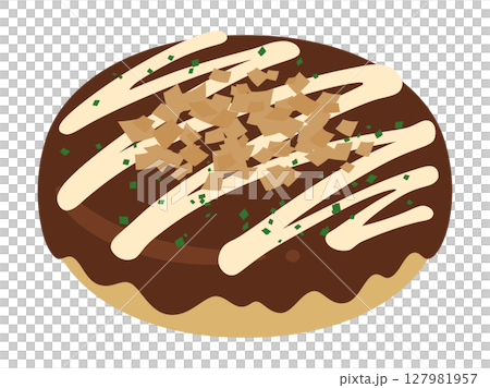 大阪燒插圖素材 127981957