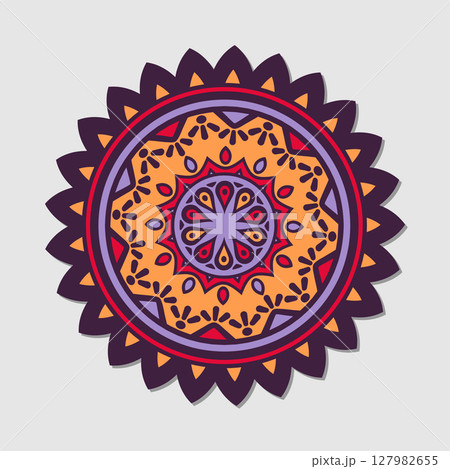 Flower mandala vector 127982655