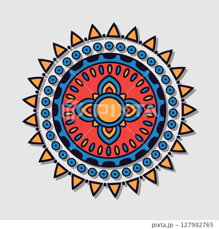 Indian mandala vector 127982765