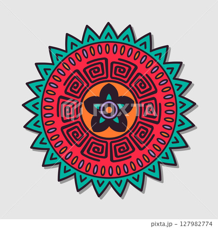 Vector bright mandala Vector bright mandala 127982774