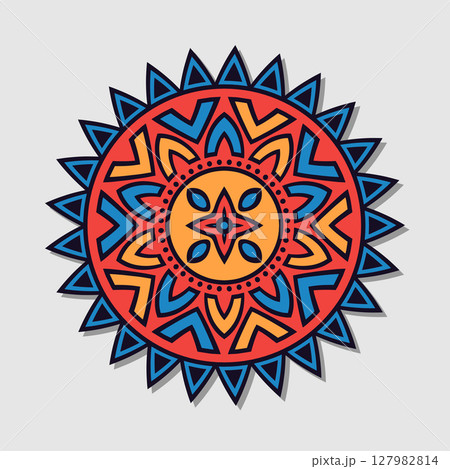 Flower mandala vector Flower mandala vector 127982814