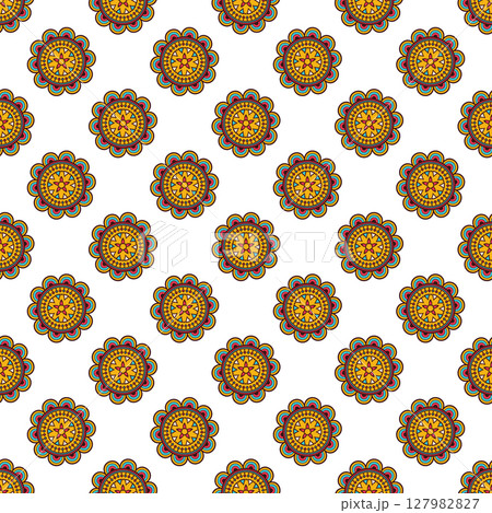 Seamless pattern of bright mandala Seamless pattern of bright mandala 127982827